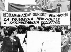 manifestazione Unione donne italiane herstory  femminismo storia gruppi Roma archivia