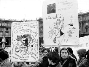 manifestazione occupazione Unione donne italiane herstory  femminismo storia gruppi Roma archivia