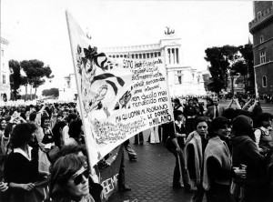 manifestazione Comitato romano liberalizzazione aborto contraccezione herstory  femminismo donne gruppi Roma 