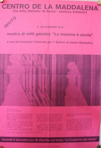 volantino Associazione la Maddalena herstory  femminismo luoghi donne storia gruppi Roma 1.26