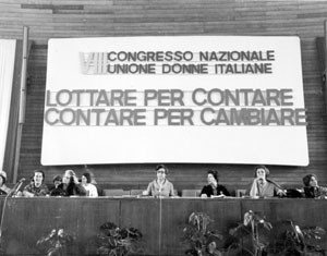 ottavo congresso Unione donne italiane herstory  femminismo storia gruppi Roma archivia