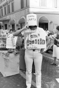 manifestazione movimento romano pompeo magno femminismo herstory  luoghi donne gruppi lesbiche Roma archivia