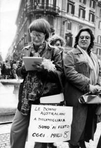 manifestazione delle donne 8 marzo Archivia Herstory femminismo a roma e Lazio 